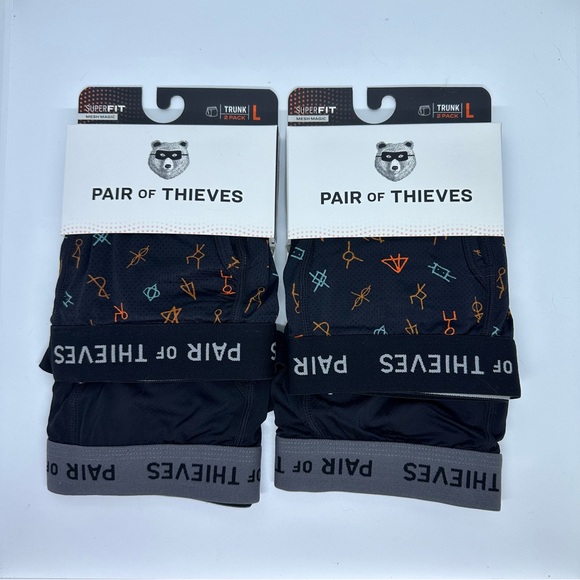 Pair of Thieves Set of 2 / 2pk Men's Super Fit Trunk Underwear - Picture 1 of 8